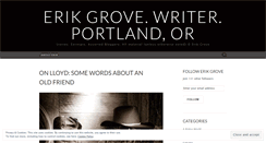 Desktop Screenshot of erikgrove.com